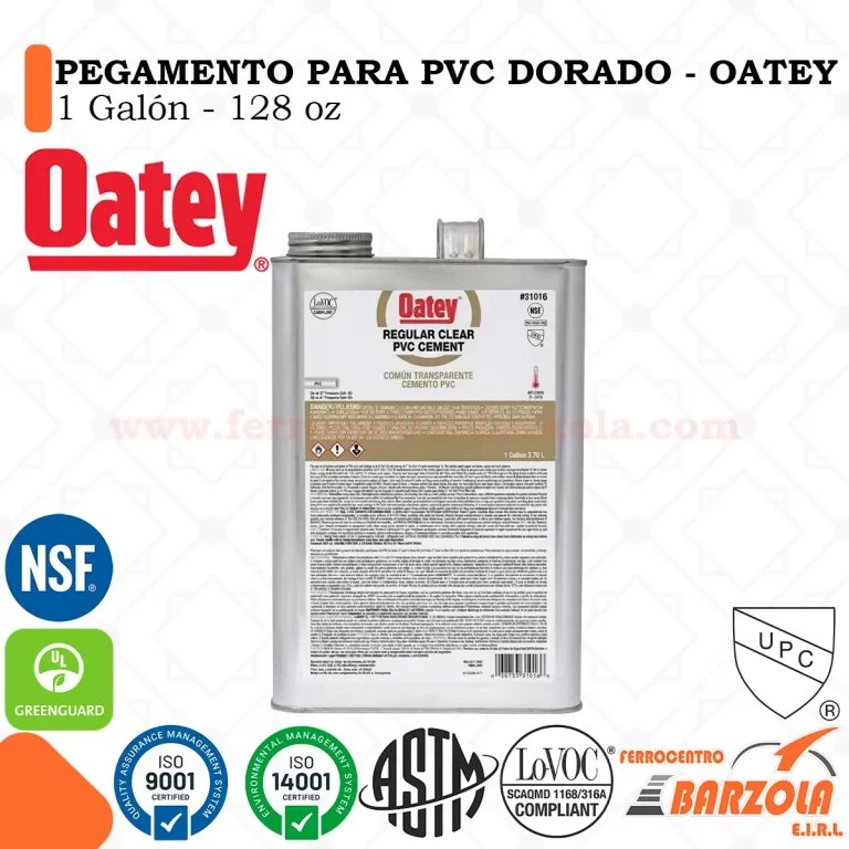 Pegamento Dorado Para PVC