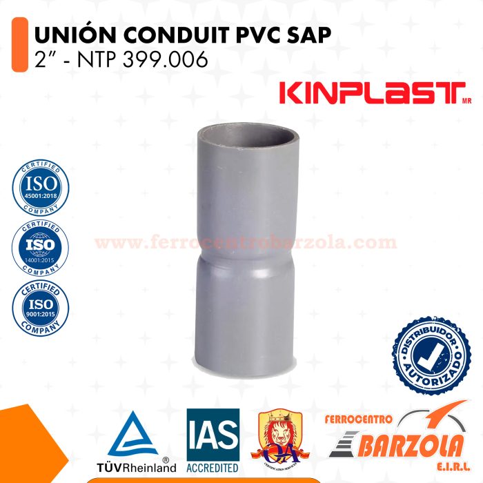Unión Conduit PVC SAP 2″ – KINPLAST
