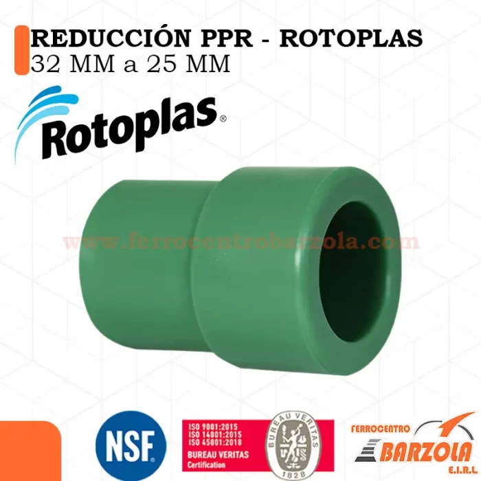 Reduccion PPR 32 x 25 mm - ROTOPLAS