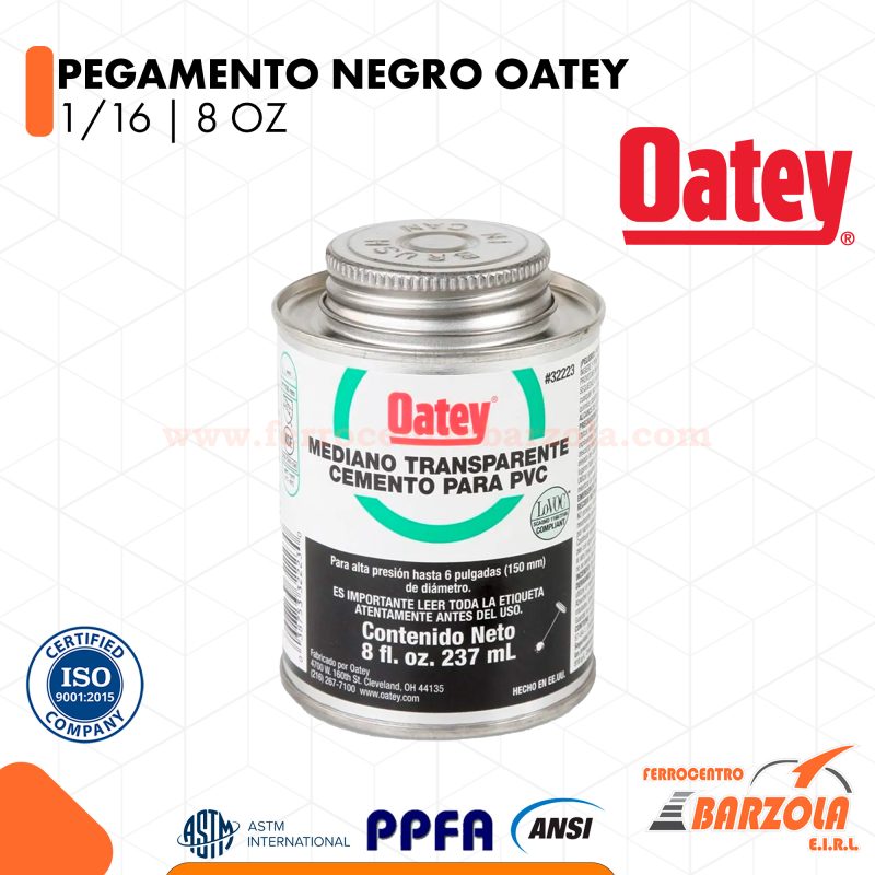 Pegamento Negro Para PVC 1/16