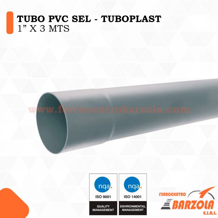 Tubo PVC SEL Clase Liviana 1" x 3 m - TUBOPLAST