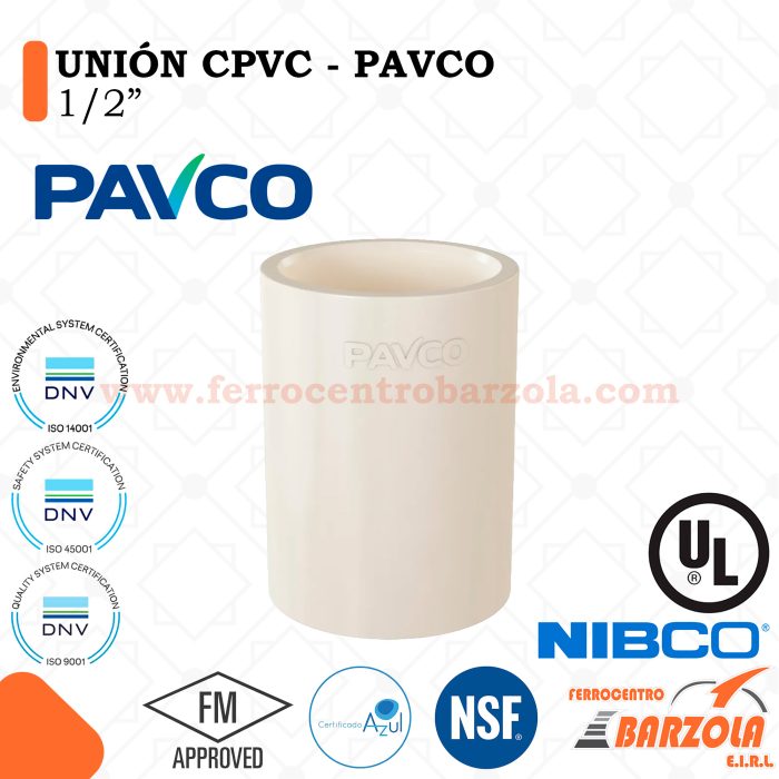 Unión CPVC 1/2" - PAVCO