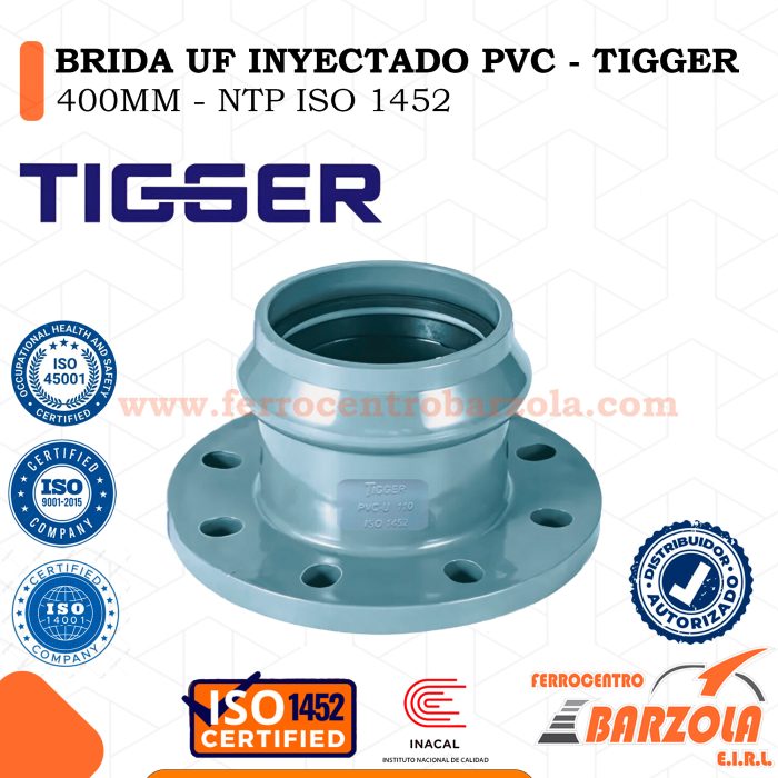 Brida UF Inyectado PVC 400mm - TIGGER