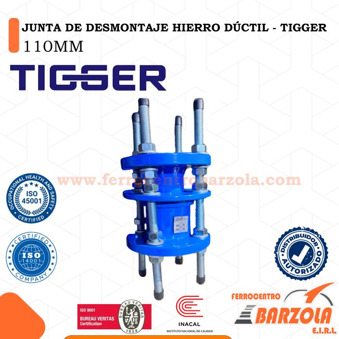 Junta De Desmontaje Hierro Dúctil 110mm - TIGGER