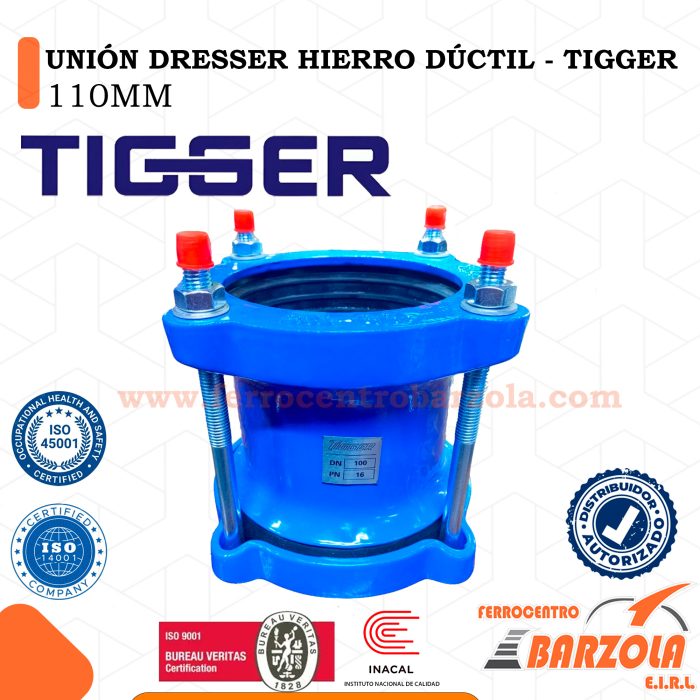 Unión Dresser Hierro Dúctil 110mm - TIGGER