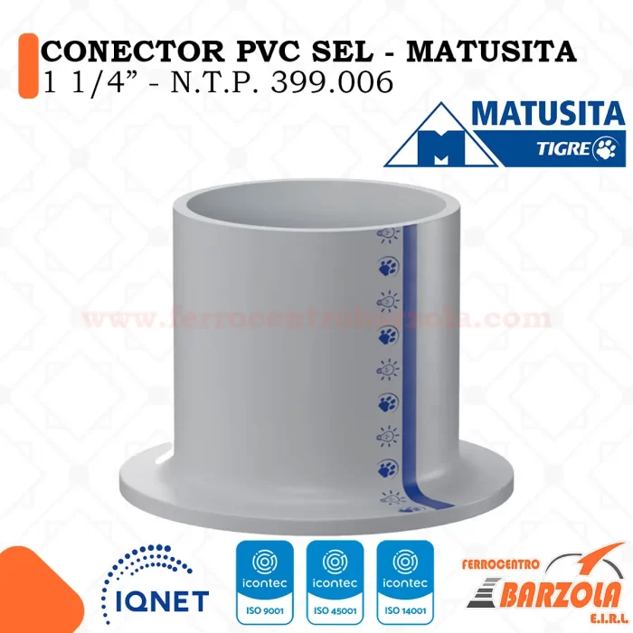 Conector PVC SEL 1 1/4" - MATUSITA