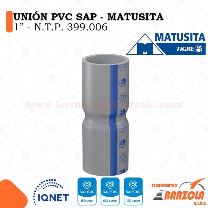 Unión PVC SAP 1" - MATUSITA