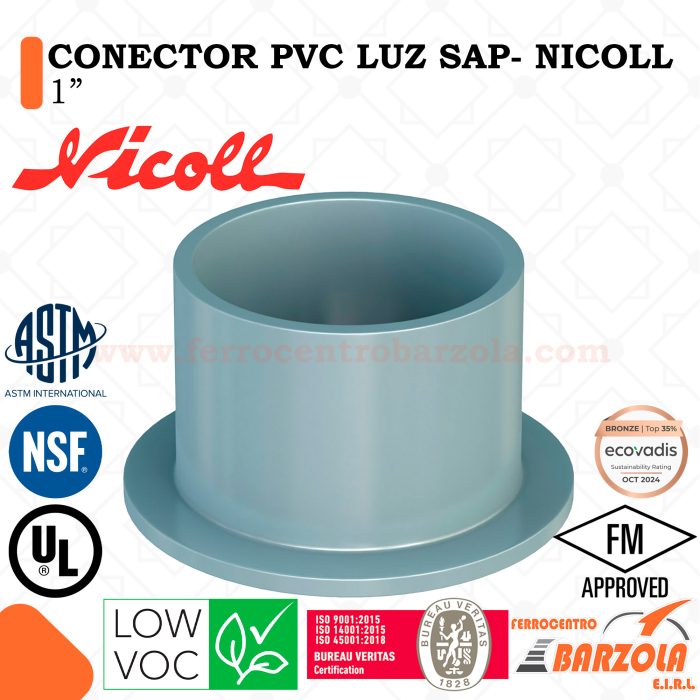 Conector PVC Luz SAP 1" - NICOLL