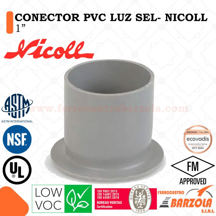 Conector PVC Luz SEL 1" - NICOLL