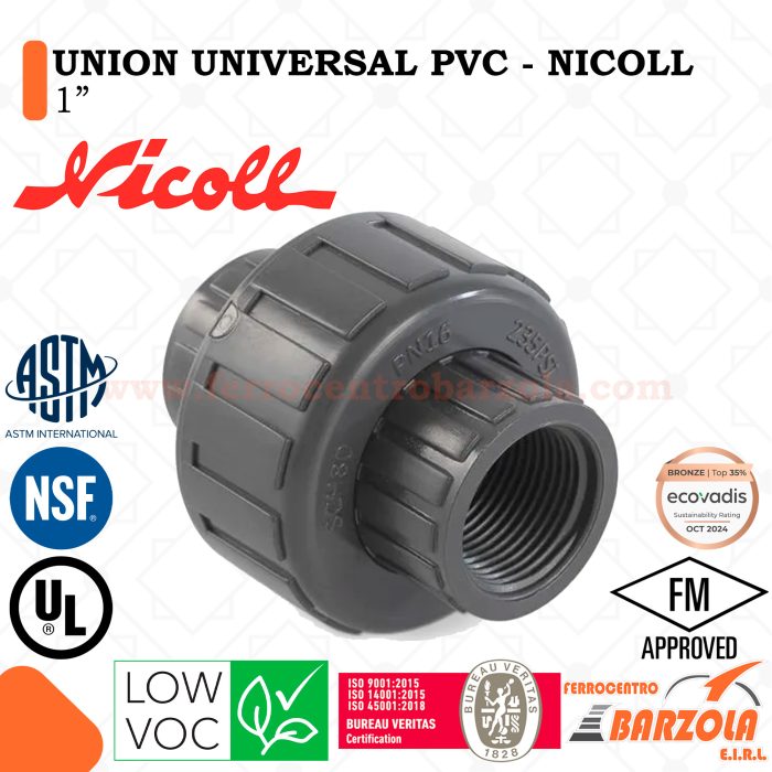 Unión Universal PVC 1" - NICOLL