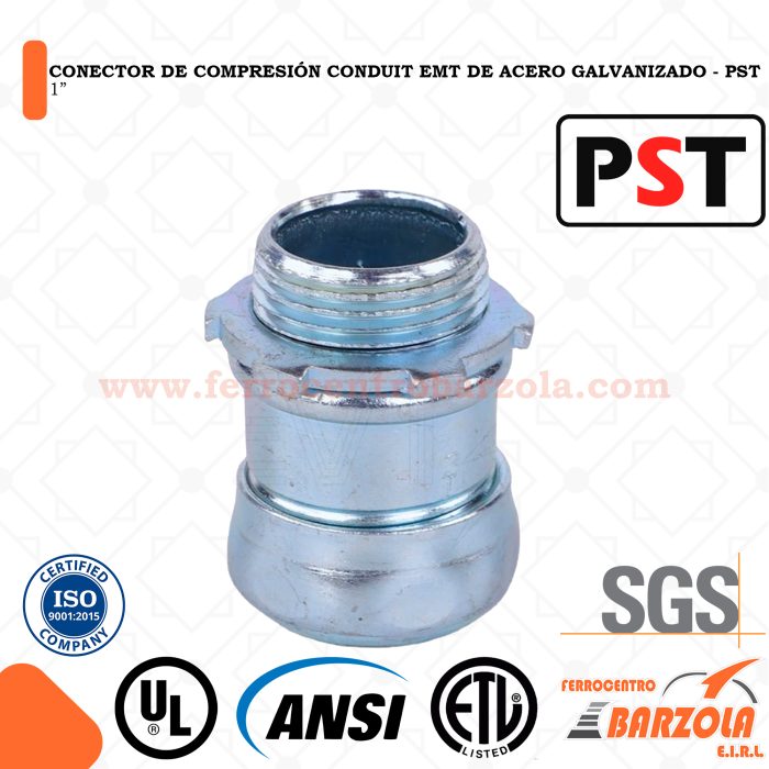 Corrector De Compresión Conduit EMT de acero Galvanizado 1" - PST