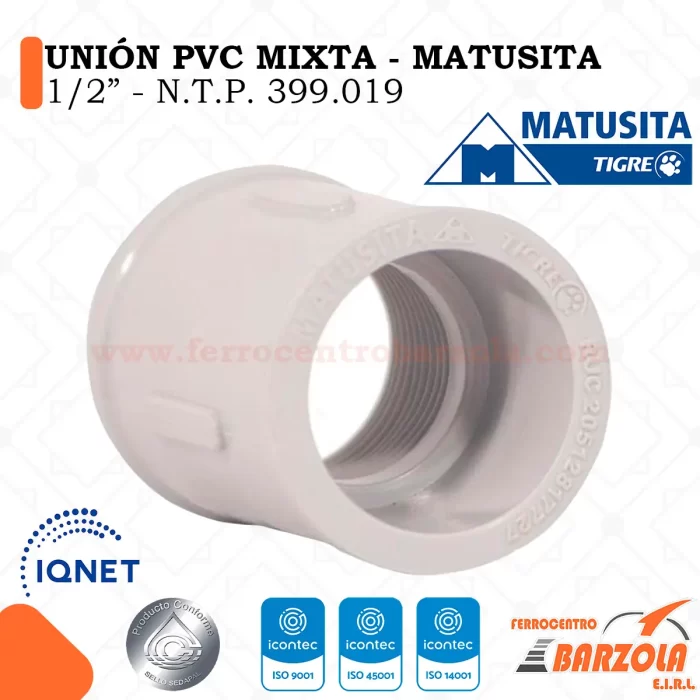 Unión Mixta 1/2" MATUSITA