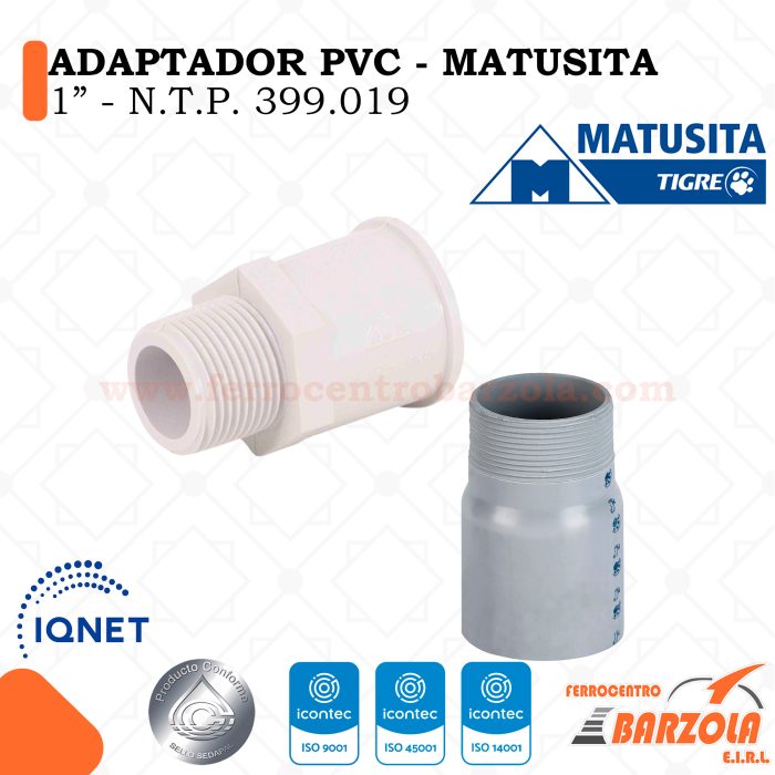 Adaptador PVC 1" - MATUSITA