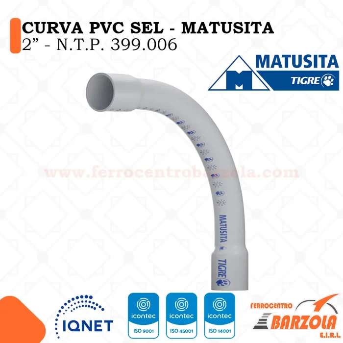 Curva PVC Tipo Sel 2" - MATUSITA