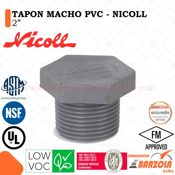 Tapón Macho PVC 2 - NICOLL