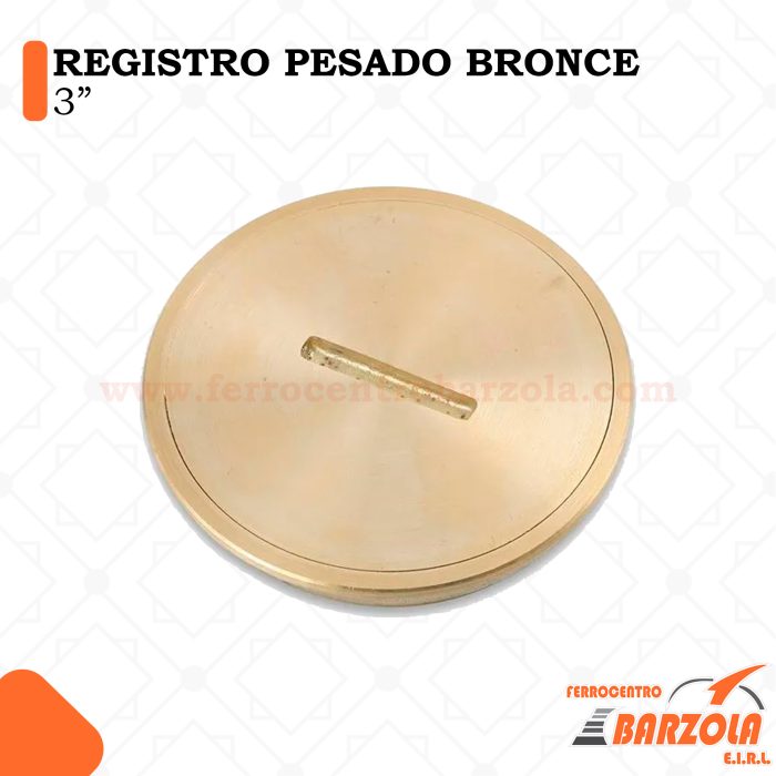 Registro Pesado Bronce 3"