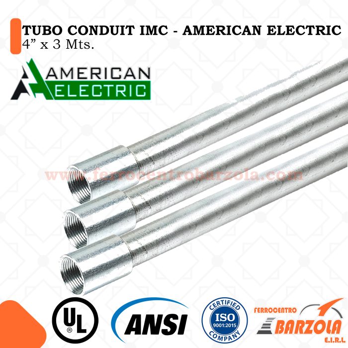 Tubo Conduit IMC - 4" x 3mts - American Electric