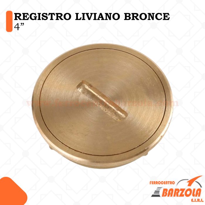 Registro Liviano Bronce 4"