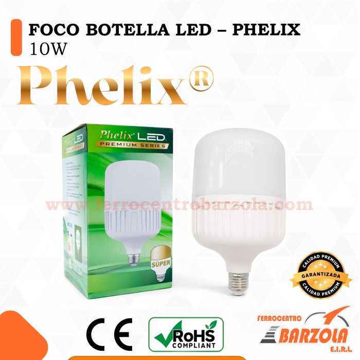 Foco Botella LED 10 W (Caja x 100) – PHELIX
