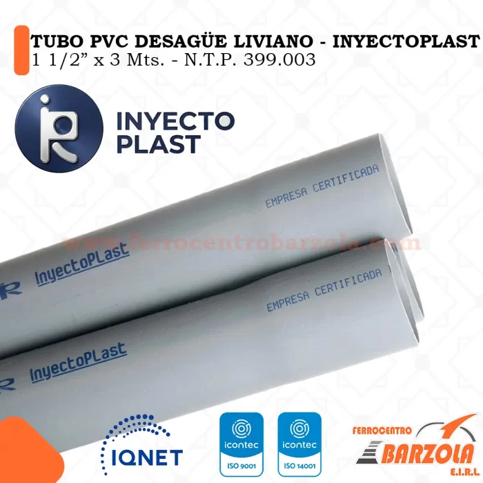 Tubo PVC Desagüe 1
