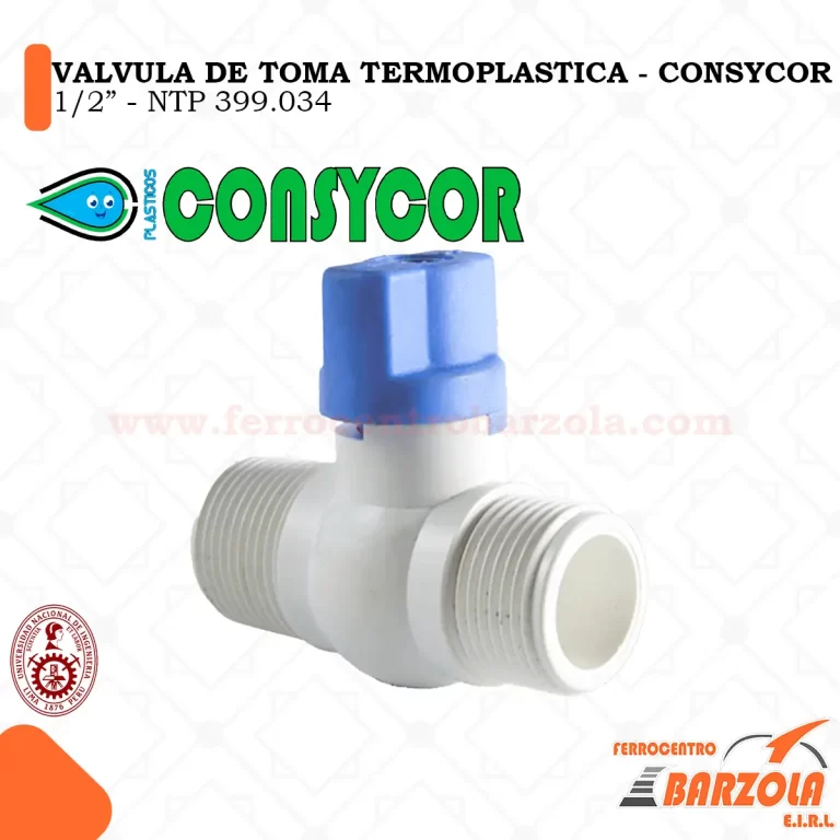 Válvula Toma TERMOPLASTICA 1/2"