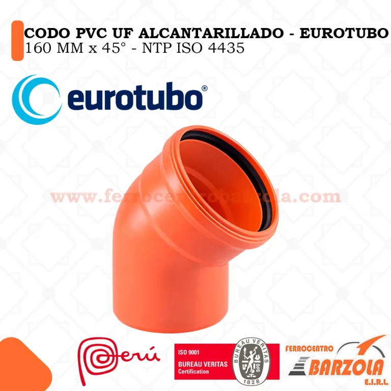 Codo PVC 160 EUROTUBO