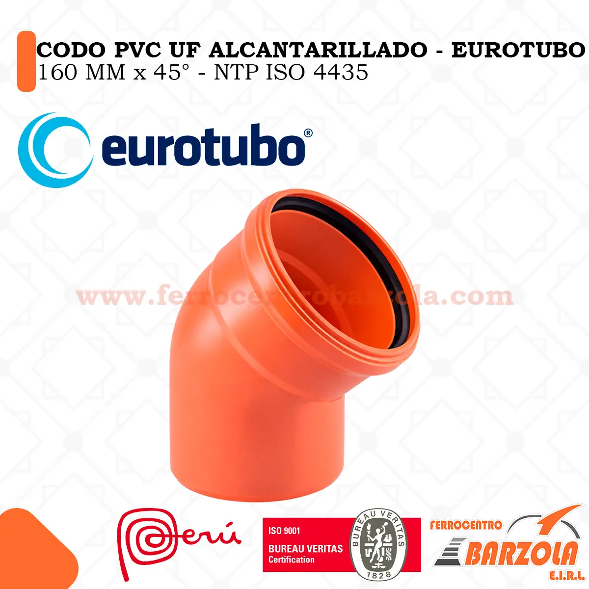160 Codo PVC 160 EUROTUBO