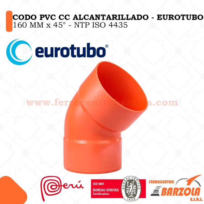 Codo PVC CC Alcantarillado