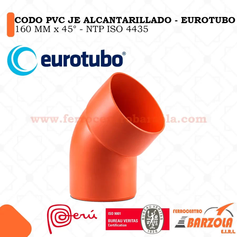 Codo PVC JE Alcantarillado