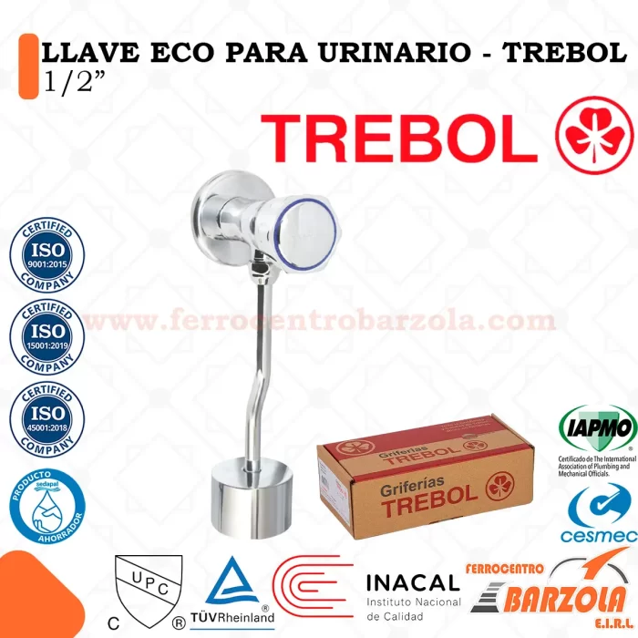 Llave Eco Urinario 1/2" - TREBOL