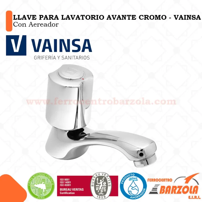 Llave Lavatorio Avante Cromo