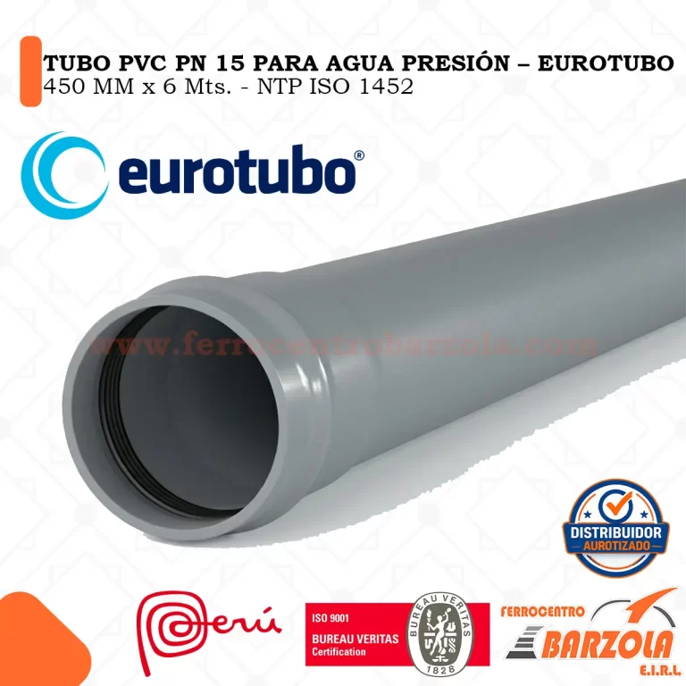 Tubo PVC-UF PN15 450MM