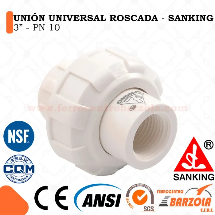 Unión Universal Presión 3" - PN 10 - SANKING