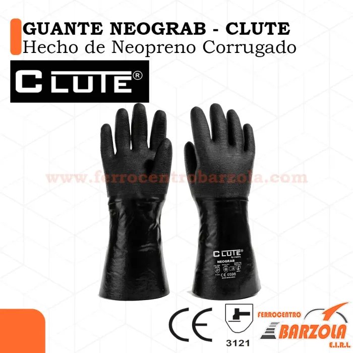 Guante NEOGRAB / NEOPROPENO Corrugado - CLUTE
