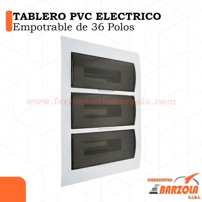 Tablero PVC ELECTRICO - EMPOTABLE 36 Polos