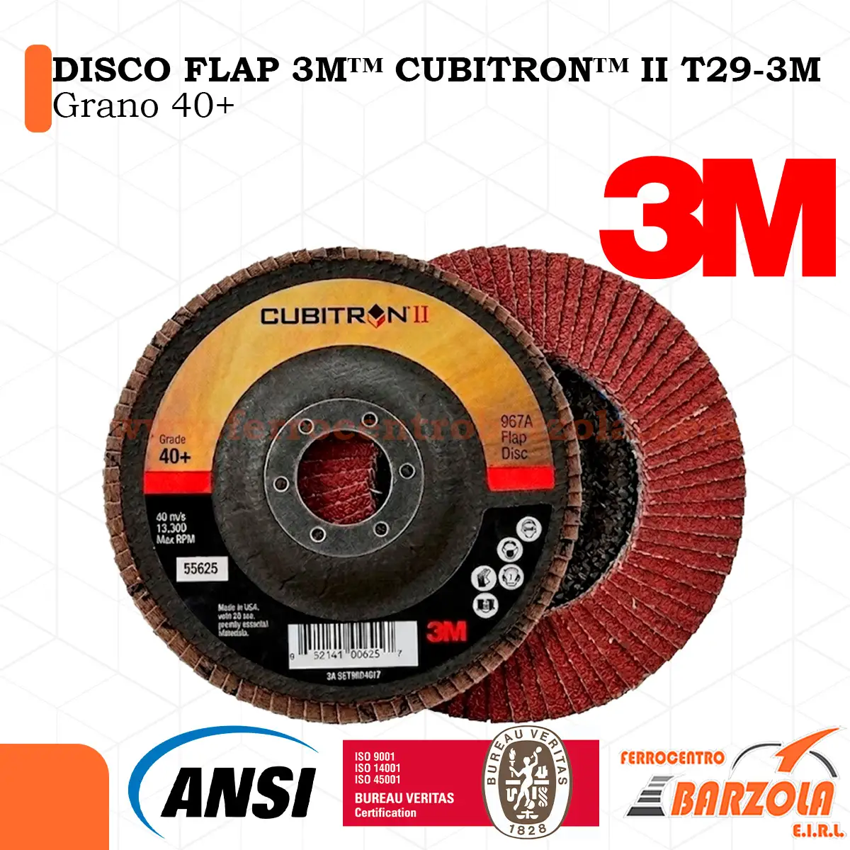 DISCO FLAP 3M™ CUBITRON™ II T29-3MGRANO40