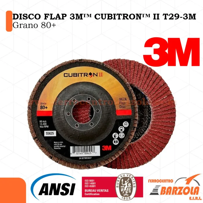 Disco FLAP CUBITRON II T29-3M Grano 80+ - 3M