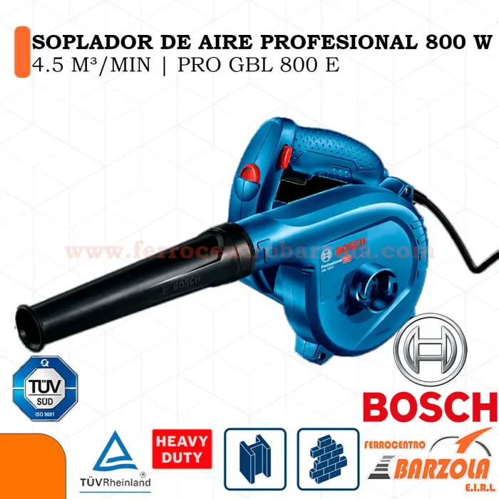 Soplador de Aire Profesional 800w 4.5M3/Min / PRO GBL 800 E - BOSCH