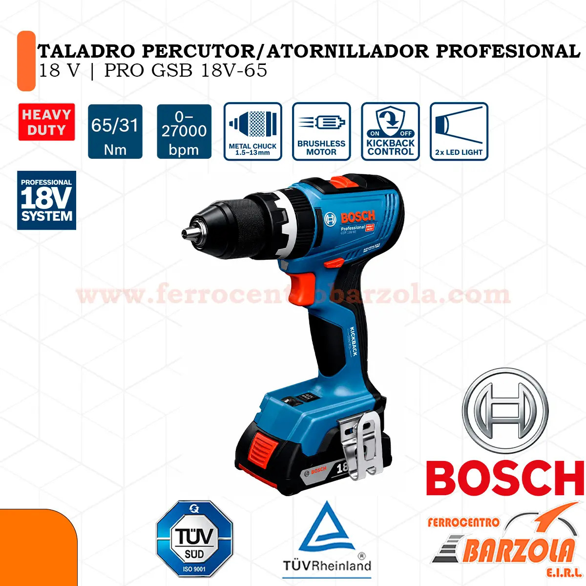 PRO GSB 18V-65