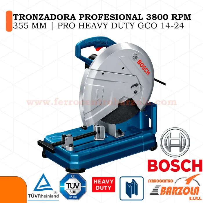 Tronzadora Profesional 3800 RPM 355mm / PRO HEAVY DUTY GCO 14-24 - BOSCH