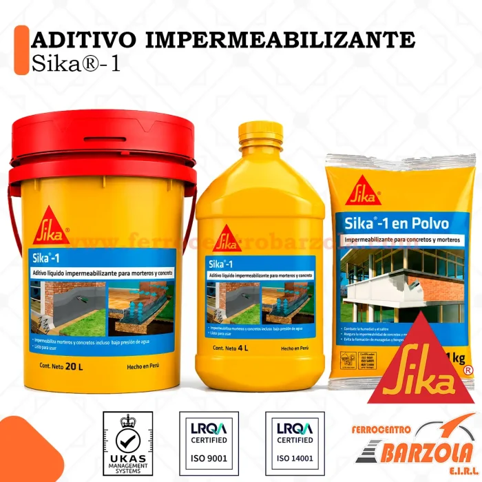 ADITIVO IMPERMEABILIZANTE - SIKA