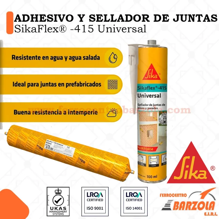ADHESIVO Y SELLADOR DE JUNTAS 415 UNIVERSAL - SIKAFLEX