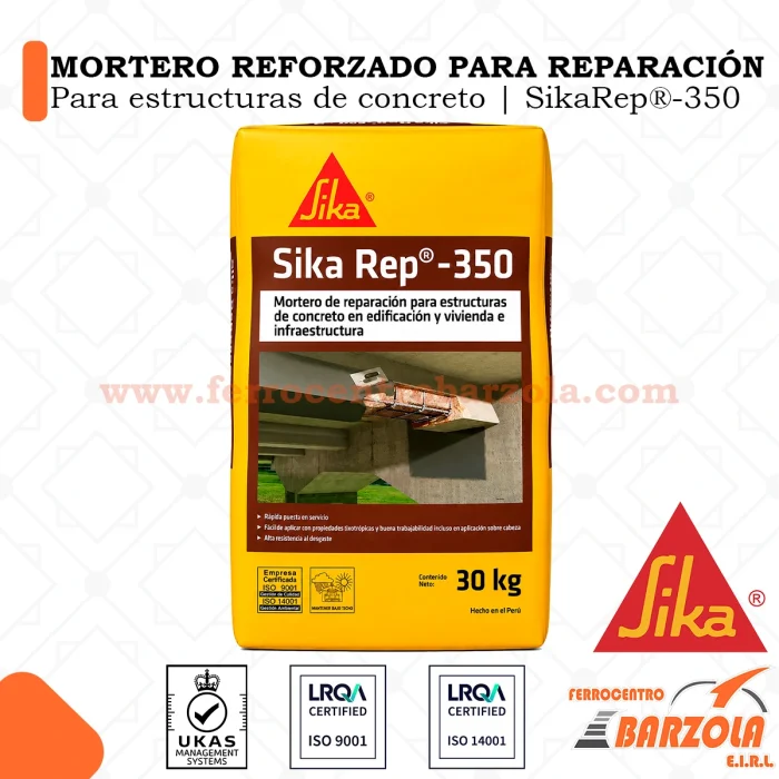 Mortero Reforzado para Reparación CONCRETO - SIKA