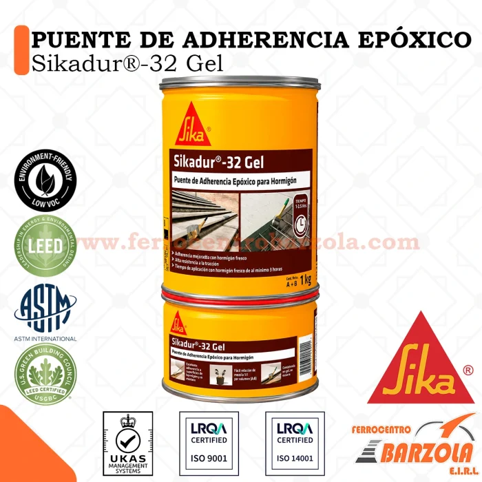 Puente de Adherencia Epóxico Silkadur-32 Gel